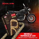 Benelli Imperiale 400 Rolon Brass Chain & Sprocket