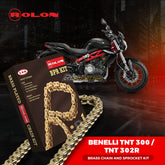 Benelli TNT 300 / TNT 302R - Rolon Brass Chain and Sprocket kit