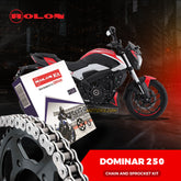 Bajaj Dominar 250cc Rolon Chain & Sprocket Kit