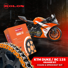 KTM DUKE/RC 125 ROLON ORANGE KIT
