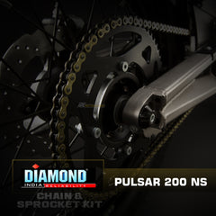 Bajaj Pulsar NS 200 - Diamond Chain Sprocket Kit (K135)