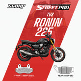 TVS Ronin 66bhp street pro semi ceramic brake pad