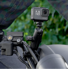 RAM® U-Bolt Double Ball Mount with Action Camera Adapter - Medium