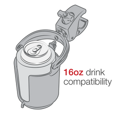 RAM® Level Cup™ 16oz Drink Holder with Tough-Claw™ Mount – Spill-Free Hydration On the Go