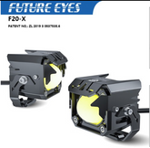 Future Eyes F20-X – 4-Mode 60 W Pan-Tilt Dual-Colour Auxiliary Light (IPX67 Waterproof)