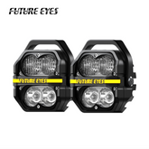 Future Eyes Z4 – Dual-Colour Auxiliary Light with DRL & Safety Lighting (60 W, IP67 Waterproof)