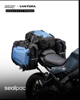 66BHP x Vantora Sealpac Waterproof Motorcycle Dry Bag | Tail Bag, Saddle Bag & Crash Guard Mount