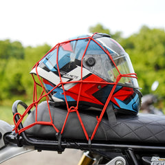 66BHP Stretch Cargo Net 15 x 15 inch with 6 Scratch-Proof Hooks – Motorcycle Luggage Net
