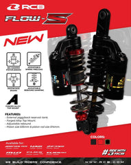 Flow-S Adjustable Rear Suspension for Yamaha Aerox – Premium Comfort & Handling