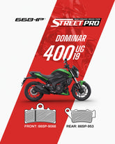 Bajaj Dominar 400 UG19 Street Pro Semi Ceramic Brake Pads
