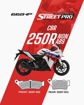 Honda CBR 250R (NON ABS) Street Pro Semi Ceramic Brake Pads