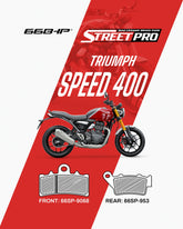 Triumph 400 Street Pro Semi Ceramic Brake Pads