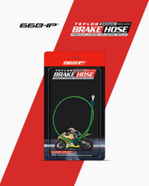 66Bhp Teflon Brake Hose 850mm (Diken Japan) with Premium Chrome Polished Banjo