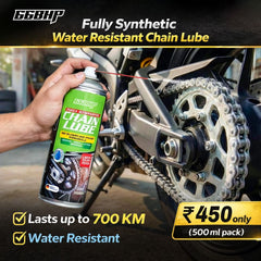 66BHP Fully Synthetic Motorcycle Chain Lube – Water-Resistant, Long-Lasting Protection (500 ml)