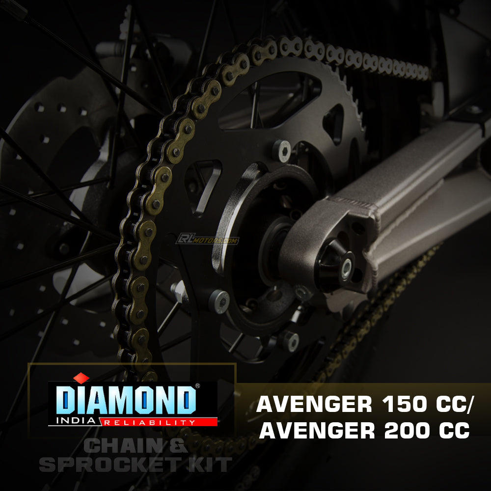 Bajaj Avenger 150CC 200CC Diamond Chain Sprocket Kit (K181