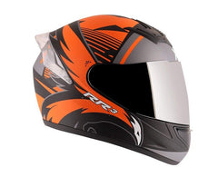 AXOR HELMET - RAGE RR3 DULL BLACK ORANGE HELMET - LRL Motors
