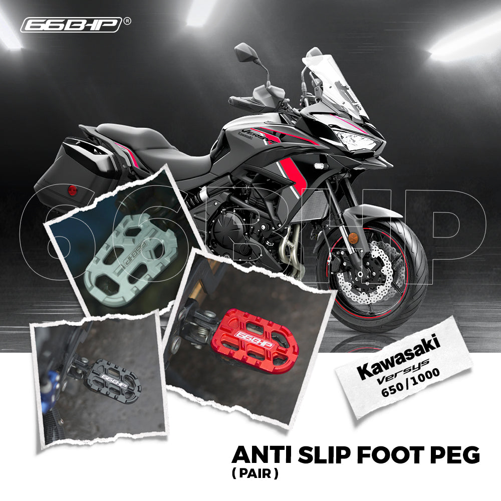 Kawasaki Versys 650 1000 66Bhp Anti Slip Foot Peg Pair