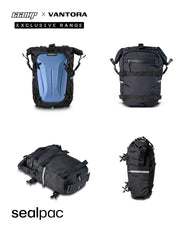 66BHP x Vantora Sealpac Waterproof Motorcycle Dry Bag | Tail Bag, Saddle Bag & Crash Guard Mount