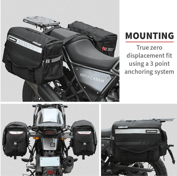 100% WATERPROOF LEH MOTORCYCLE SADDLEBAGS VIATERRA (100% WP LEH V3) - LRL Motors