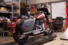 2018 Milwaukee Eight - 107 Heritage Classic - 3.5" Slip-ons Chrome with Chrome End Caps - LRL Motors