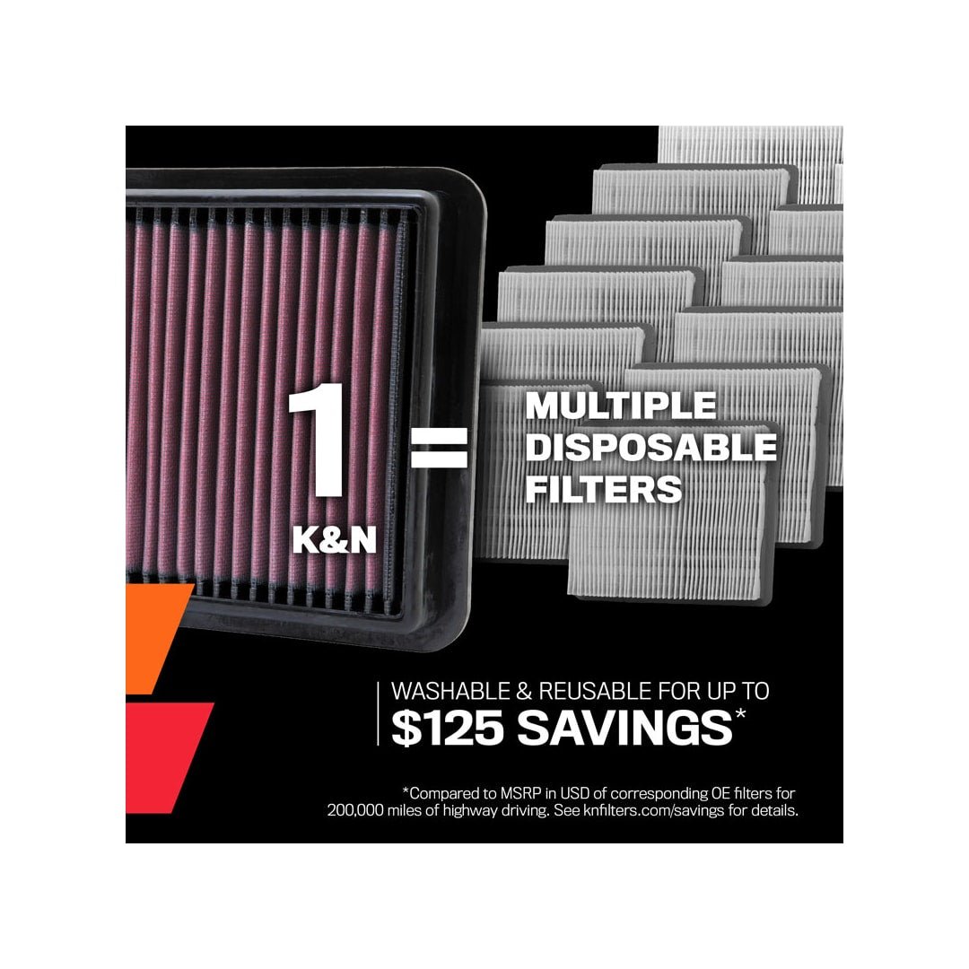 33-2182 K&N REPLACEMENT AIR FILTER - LRL Motors