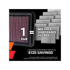 33-2182 K&N REPLACEMENT AIR FILTER - LRL Motors