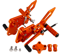 66Bhp CNC Adjustable Rearset Footrest Rear Sets for KTM 200 Duke - LRL Motors