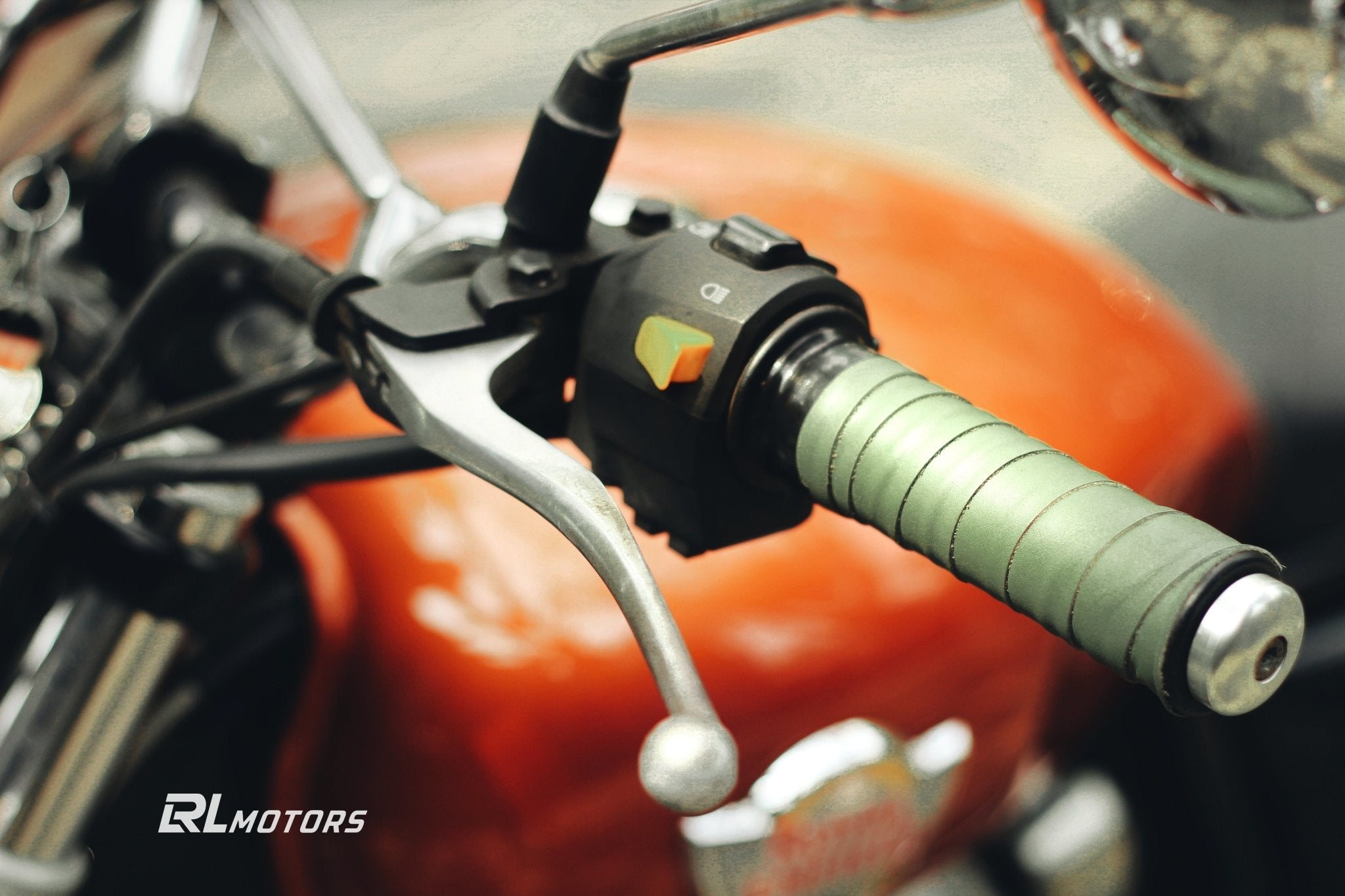 66Bhp Leather handle grip wrap (Pair) - LRL Motors