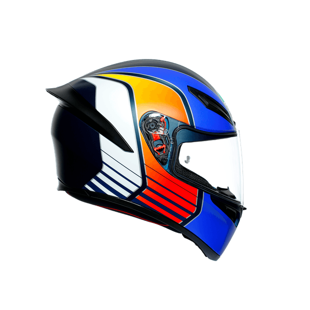 AGV HELMET - K1 MULTI ECE DOT - POWER MATT DARK BLUE/ORANGE/WHITE - LRL Motors