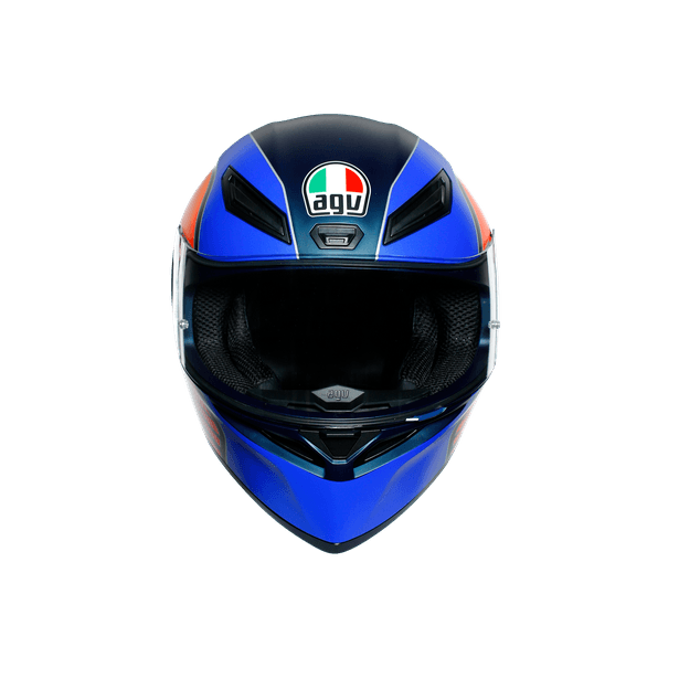 AGV HELMET - K1 MULTI ECE DOT - POWER MATT DARK BLUE/ORANGE/WHITE - LRL Motors