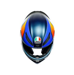 AGV HELMET - K1 MULTI ECE DOT - POWER MATT DARK BLUE/ORANGE/WHITE - LRL Motors