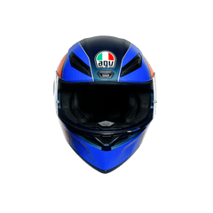 AGV K1 MULTI ECE DOT - POWER MATT DARK BLUE/ORANGE/WHITE - LRL Motors
