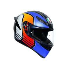 AGV K1 MULTI ECE DOT - POWER MATT DARK BLUE/ORANGE/WHITE - LRL Motors
