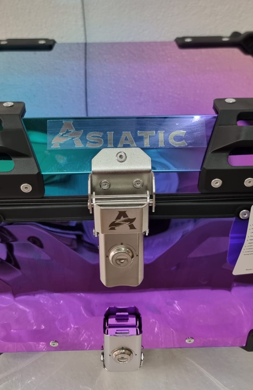 Asiatic 45Liter Motorcycle top box-Petrol - LRL Motors