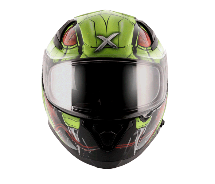 AXOR APEX VENOMOUS DULL BLACK NEON HELMET - LRL Motors