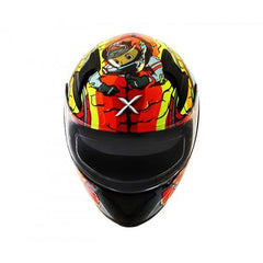 AXOR APEX XBHP 299 HELMET NEON YELLOW BLUE - LRL Motors