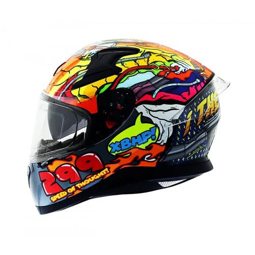 AXOR APEX XBHP 299 HELMET NEON YELLOW BLUE - LRL Motors