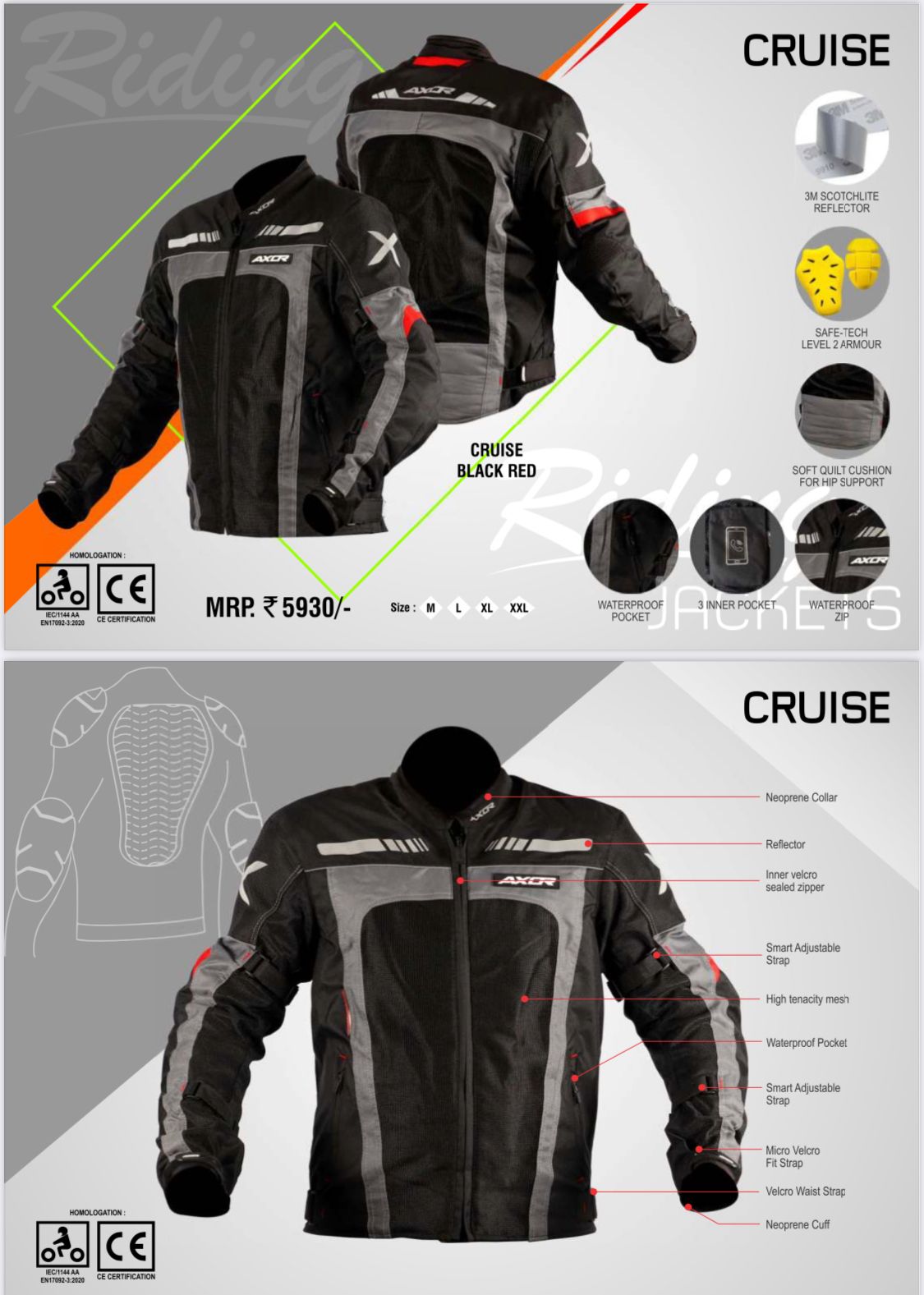 Axor Cruise Riding Jacket - LRL Motors