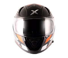 AXOR Helmet - Apex Turbine Black Orange Grey Helmet - LRL Motors