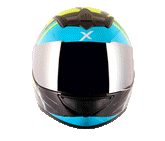 AXOR HELMET - RAGE RR3 BLACK NEON YELLOW HELMET - LRL Motors