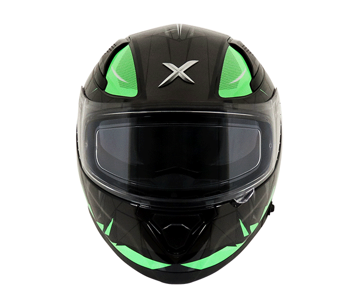 AXOR HELMETS - APEX HUNTER BLACK NEON GREEN - LRL Motors