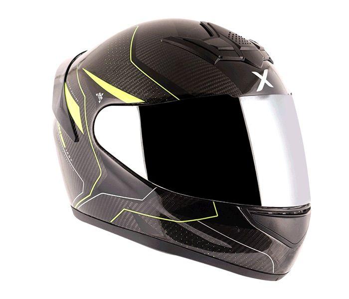 AXOR RAGE CARBON WARFARE HELMET ( NEON YELLOW ) - LRL Motors