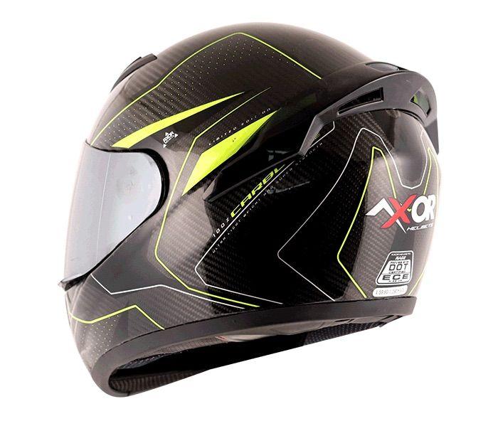 AXOR RAGE CARBON WARFARE HELMET ( NEON YELLOW ) - LRL Motors