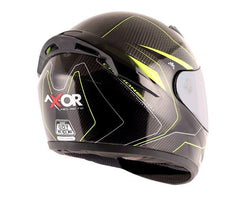 AXOR RAGE CARBON WARFARE HELMET ( NEON YELLOW ) - LRL Motors