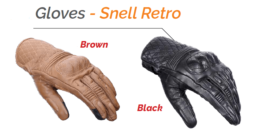 BBG Snell Retro Riding Gloves - LRL Motors
