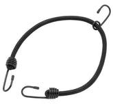 BikeMaster Heavy-Duty Black Bungee Cords, Black, 24", 3 hooks - LRL Motors