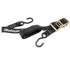 BikeMaster Ratchet Tie Downs Black, 1" x 66" - LRL Motors