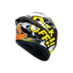 Bilmola HELMET - Rapid S Duck Off White Yellow Gloss Helmet - LRL Motors