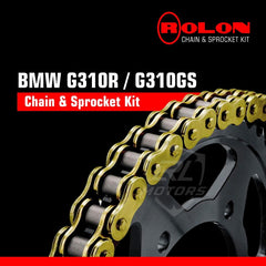 BMW G310R/G310GS Rolon Brass chain sprocket kit - LRL Motors