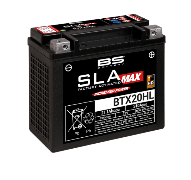 BS BATTERY HARLEY DAVIDSON 1690 Breakout FXSB 1690 BTX20HL battery - LRL Motors